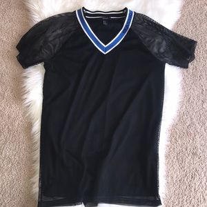 Netted T-Shirt dress